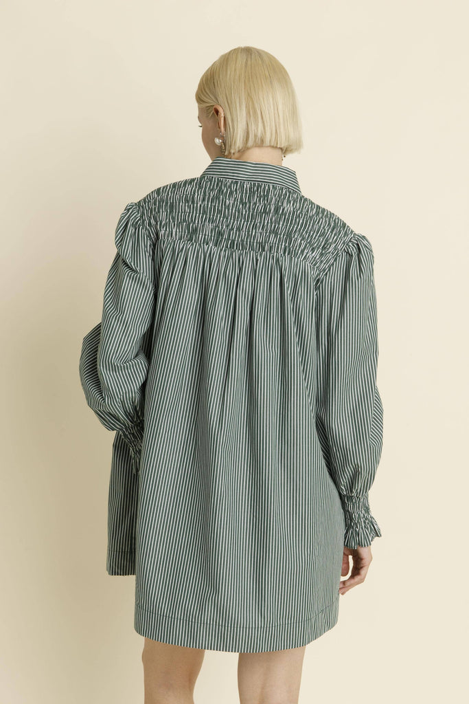 KOREY STRIPE SHIRT DRESS