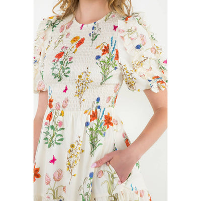 Donnie smocked top maxi