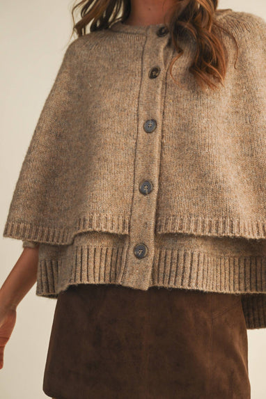 CAPE CARDIGAN