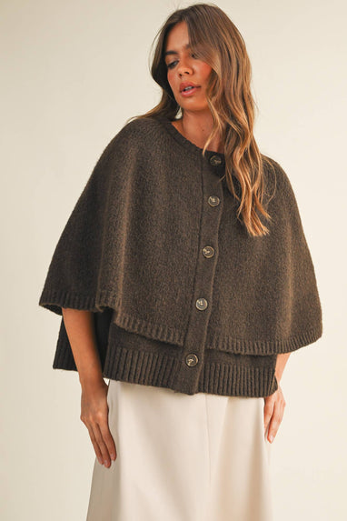 CAPE CARDIGAN