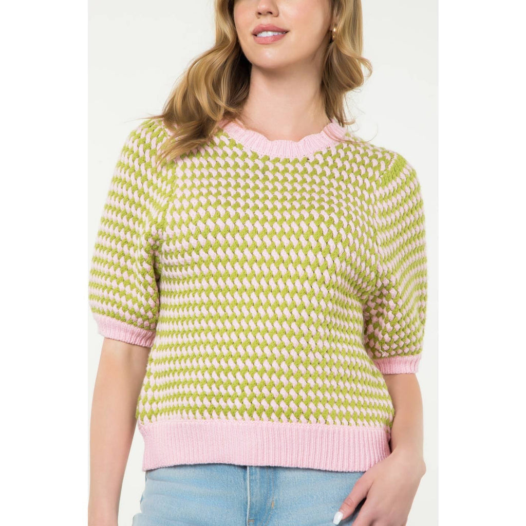 Abbie short sleeve sweater