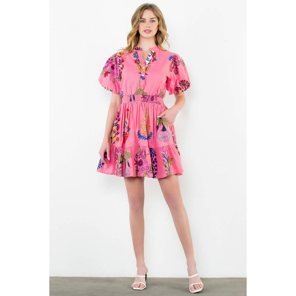 Viola smocked waist dress