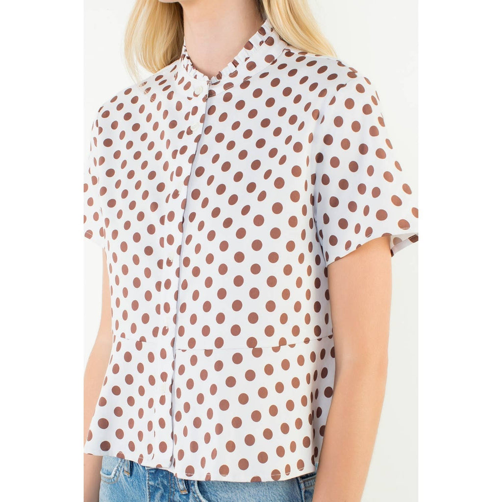 Perrie polka dot top