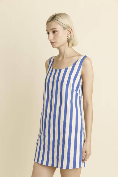 STRIPED MINI DRESS