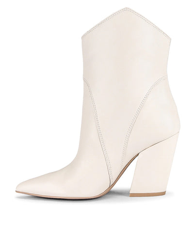 Nestly booties-Ivory leather