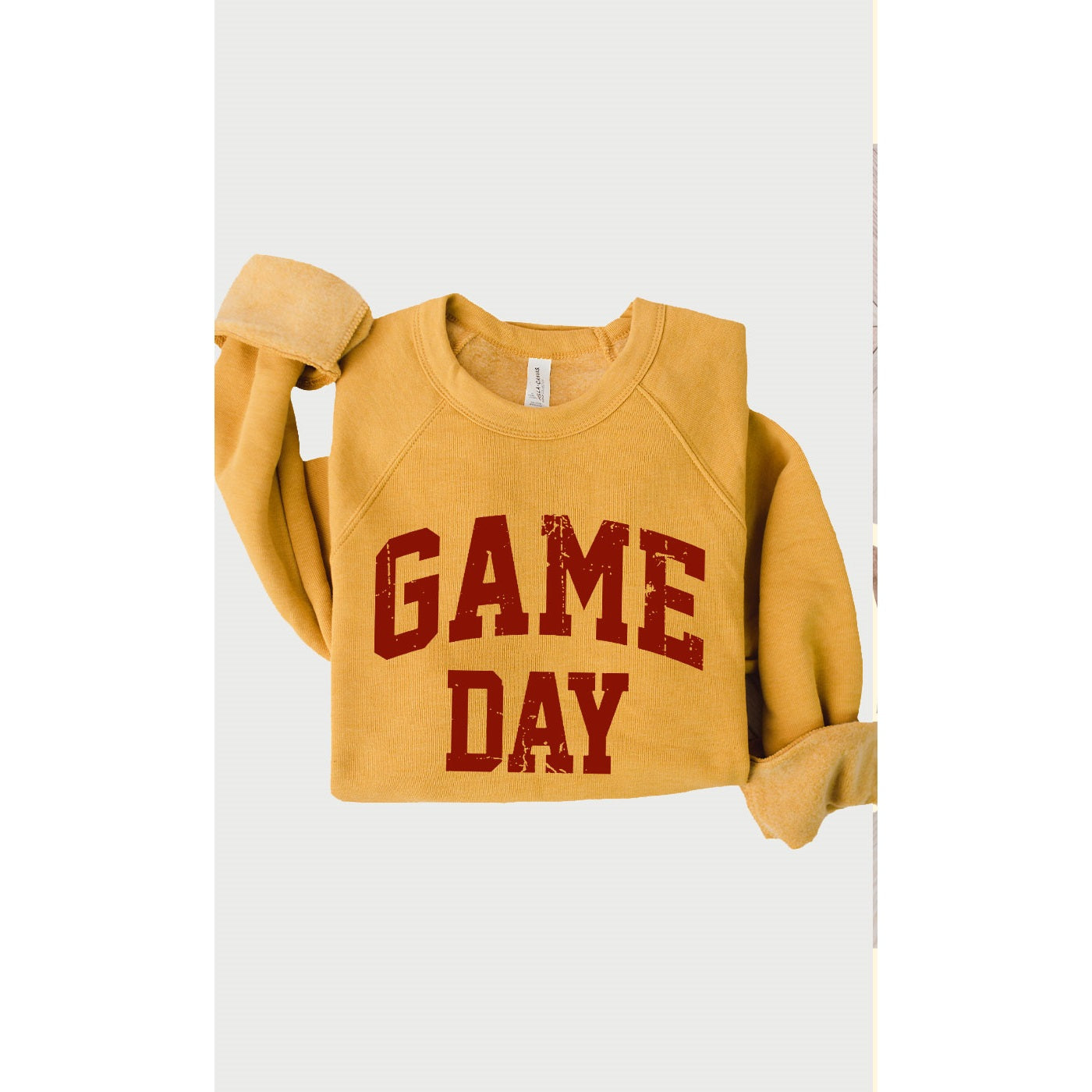 Mustard game day sweatshirt